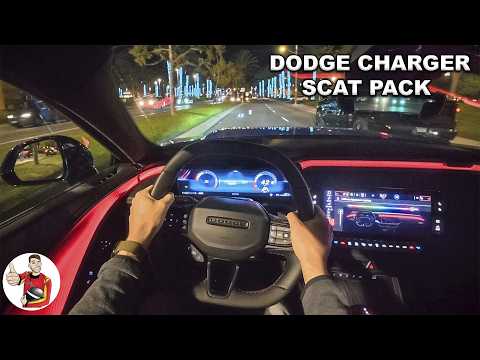 2026 Dodge Charger Scat Pack Pov Night Drive (3d Audio)(asmr)