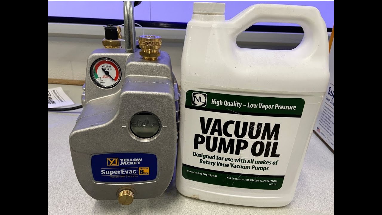 Vacuum pump Oil Change YouTube