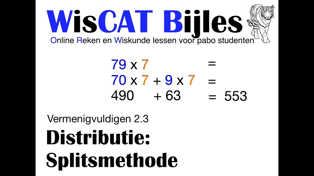 Splitsmethode - WisCAT Werkboek: Vermenigvuldigen 2.3