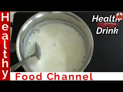 health-drink-recipe-in-tamil-|-hot-badam-milk-recipe-in-tamil-|-health-drink-for-kids-|-healthy-food