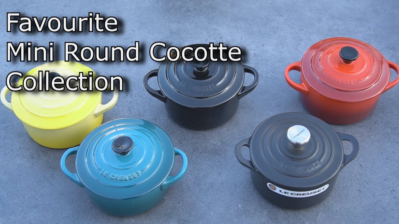 Le Creuset MINI CAST IRON Round Cocotte Collection // creme