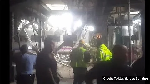 At least one dead and scores injured after train crash in New Jersey