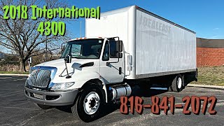 2018 International 4300 Box Truck for Sale! Low Miles w/ a Cummins Engine