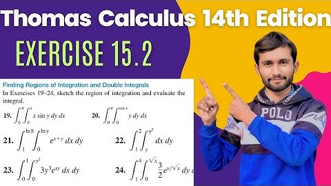 Exercise 15.2 | Question 19-24 | Sketch the region of integration and evaluate the integral |