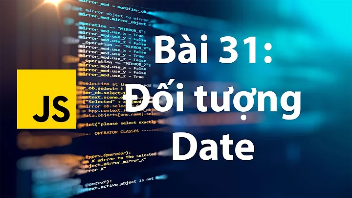 JavaScript 31: Date object