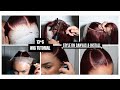 DETAILED ! Wig Styling On Canvas | Pigtail Half Up Half HairStyle ft Ashimary Hair