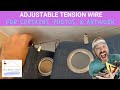 🍒 Adjustable Tension Wire for Curtain / Photo / Artwork➔How to Install (Instructions) - Easy DIY Job