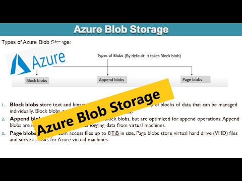 Video: Azure block blob lưu trữ là gì?