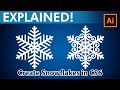 How to Create Custom Snowflakes - Adobe Illustrator CS6 Tutorial