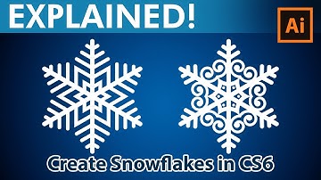 How to Create Custom Snowflakes - Adobe Illustrator CS6 Tutorial