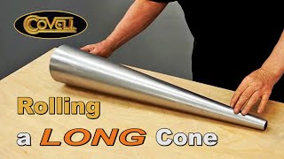Rolling a Long Cone from Sheetmetal