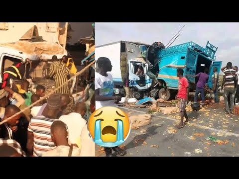 6 morts dans un accident mortel à Lac Talma Diender (Thies) entre un car Ndiaga Ndiaye & un camion