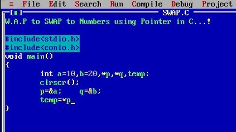 C Program to Swap Two Numbers Using Pointers | Learn Coding