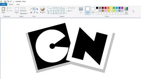 How to draw a variant Cartoon Network logo using MS Paint | How to draw on your computer