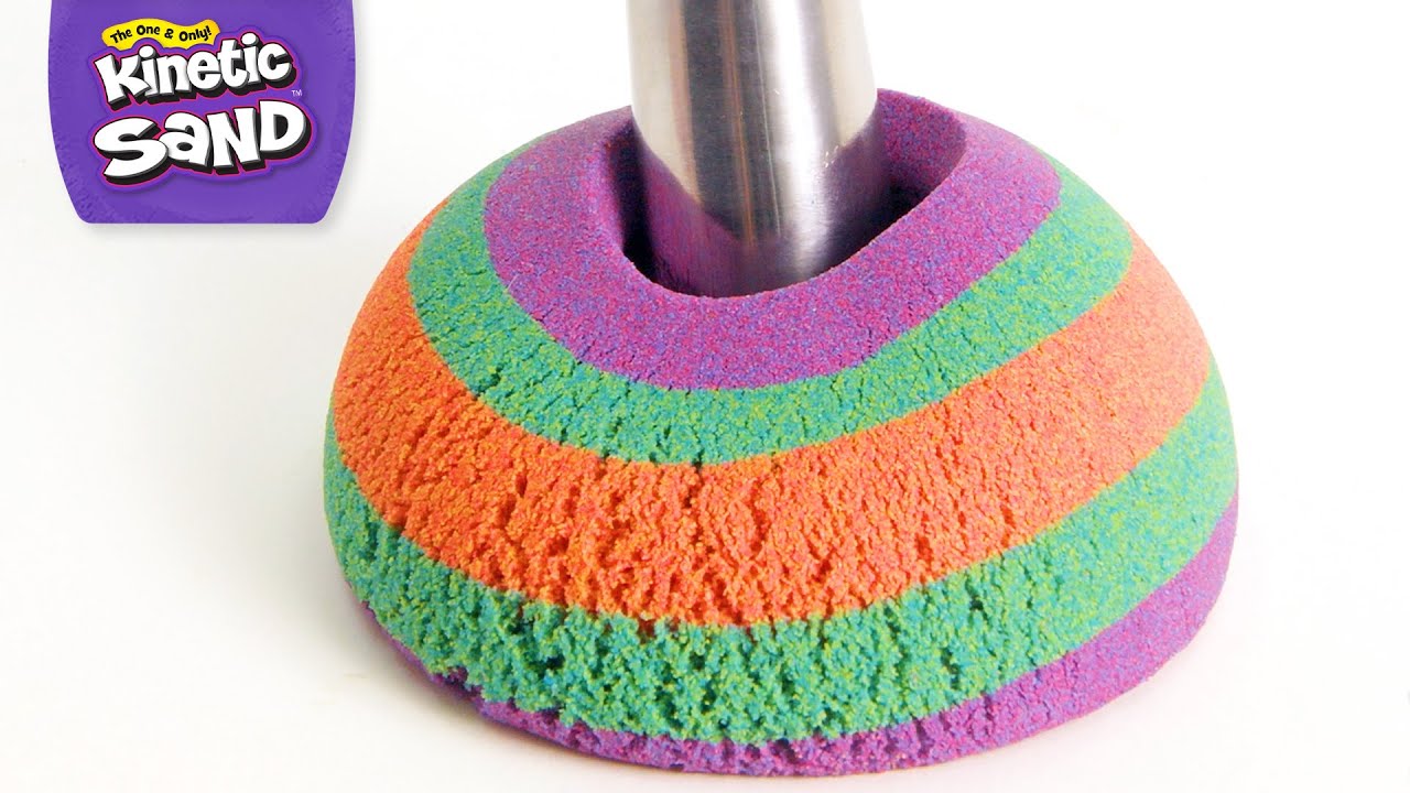 SATISFYING and RELAXING Kinetic Sand ASMR 10 Minutes of Slicing, Squishing, Flowing, and more!