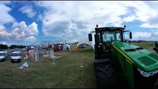 John Deere 8335 R. Выставка сельхозтехники. Видео 360° 4к.