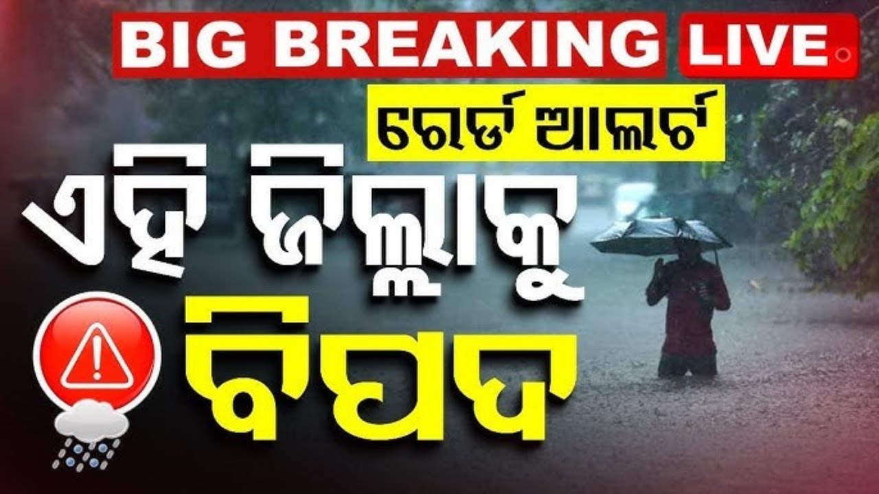 LIVE |ପ୍ରବଳ ବର୍ଷା ନେଇ ରେଡ୍ ଆଲର୍ଟ | IMD Issues Red Alert For Heavy Rain In Odisha