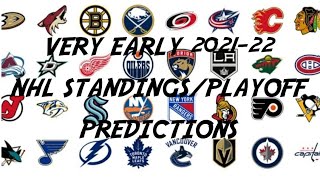 My 2021-22 NHL Season Standings Predictions 