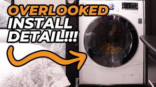 Don't Forget this One Detail! How to Install LG Washer Dryer Combo in Jayco Pinnacle Fifth Wheel RV