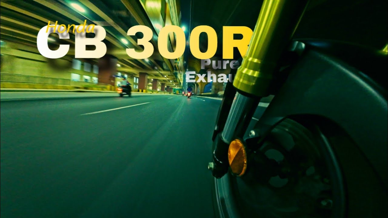 22:11 Night Ride: Honda CB300R Pure Exhaust Sound (ASMR)