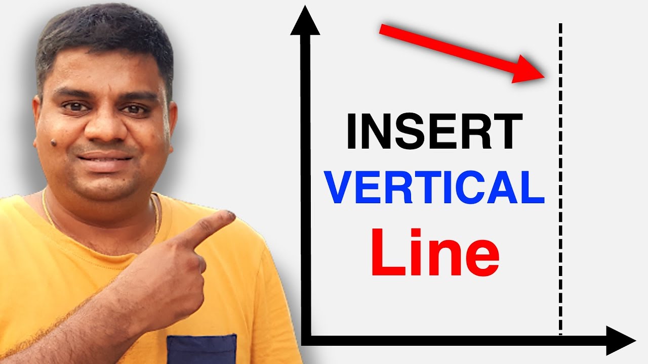 How to Add Vertical Line In #Excel Graph/Chart - YouTube