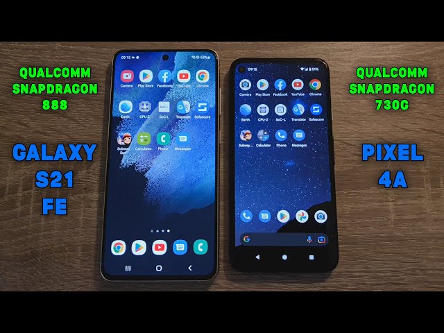 Samsung Galaxy S21 FE (Snapdragon 888) vs Google Pixel 4a (Snapdragon 730G) - Speed Test