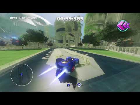 Sonic & All-Stars Racing Transformed | Sanctuary Falls Expert Time Attack [00:58.456]