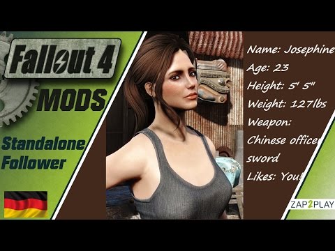Fallout 4 Mods - Neuer Begleiter Josephine - Deutsch German Tutorial