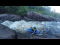 Whitewater Kayaking The Red River @ 111 csf 6/8/21 Gresham WI Runs down Monastery falls Rapids