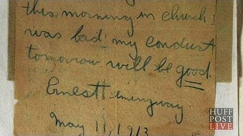 Scrapbooks Give Peek Inside Hemingway