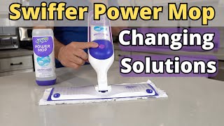 How To Replace Cleaning Solution Bottle On Swiffer Power Mop