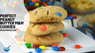 Perfect Peanut Butter M&M Cookies Cookies With Mini M Ms