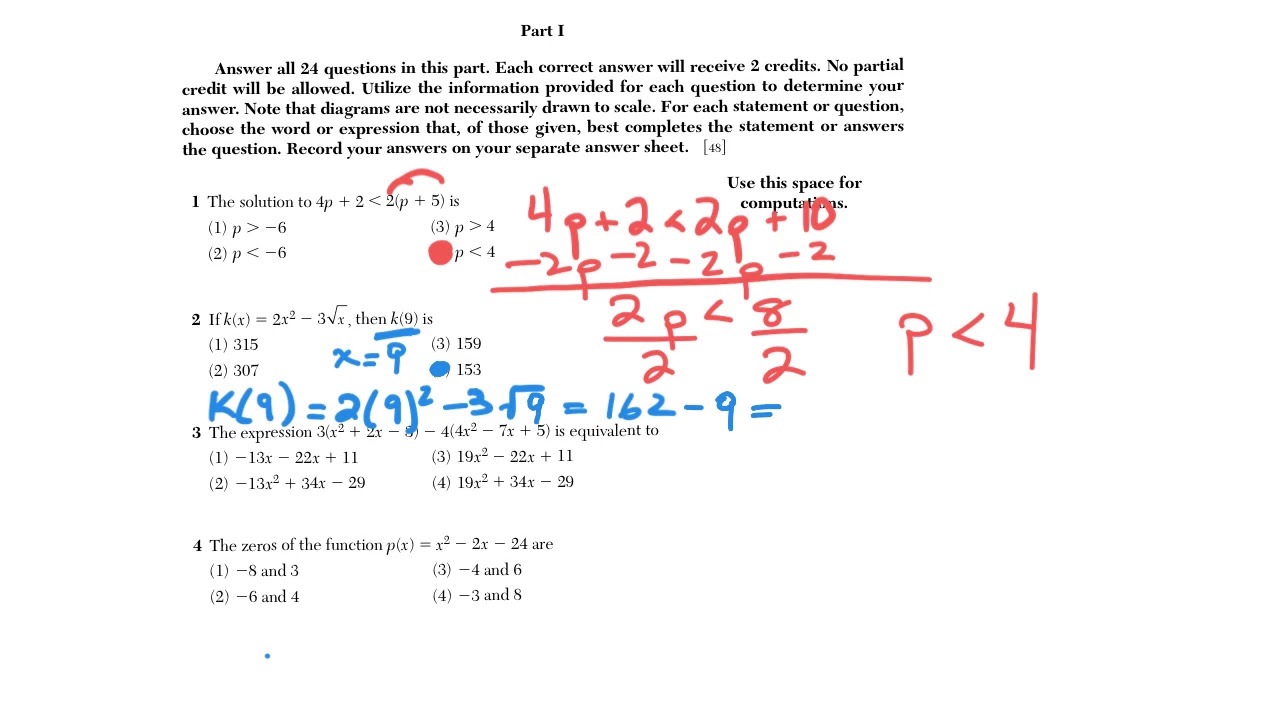 june-2018-algebra-i-regents-questions-1-4-youtube