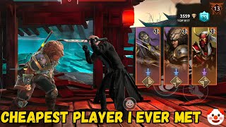 This player defeated me very badly can I take my revenge? 🤔 | Shadow Fight 4 Arena #shadowfight4 screenshot 5