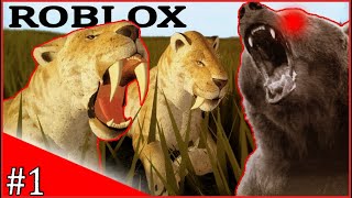 Roblox Cenozoic Survival Beta Smilodon 1 Youtube - roar rhea roblox