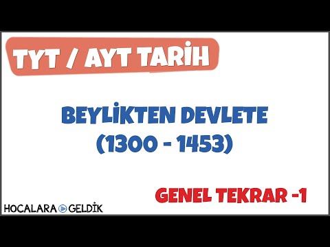 Beylikten Devlete ( 1300 - 1453 )