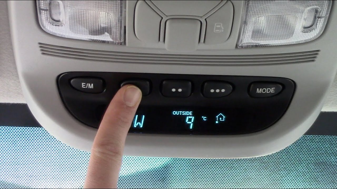 Program garage door opener in car ford