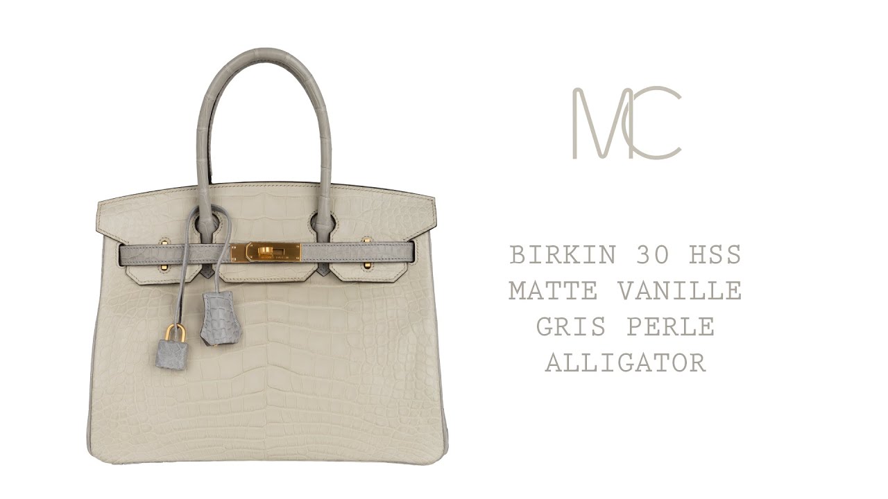 Hermes Birkin 30 Bag Blanc Crocodile SHW