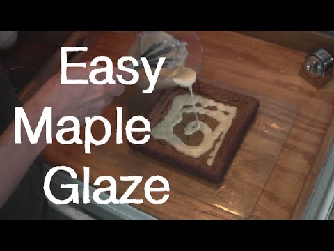 Maple Glaze for Blondies or Dougnuts