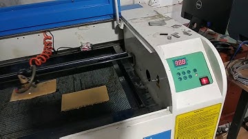 HL 6040 CorelLaser 40w laser cutting  image engraving