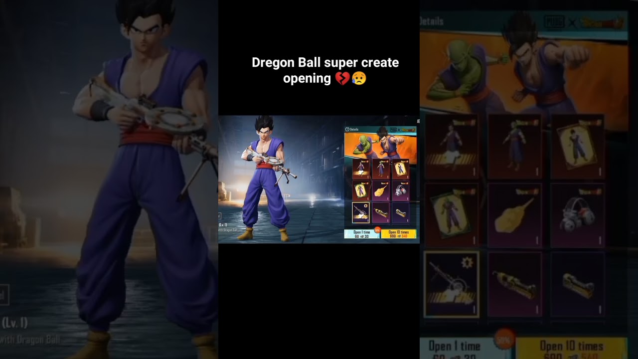 Dregon Ball super create opening💔😥BAD luck 😥