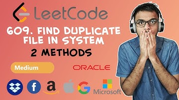 LeetCode - 609. Find Duplicate File in System | Day 18 May Challenge