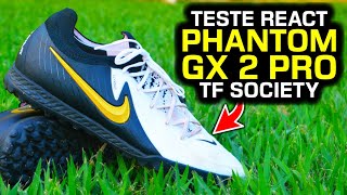 A GX 2 Pro ficou MELHOR 🔥 - Teste chuteira society Nike React Phantom GX II Pro TF