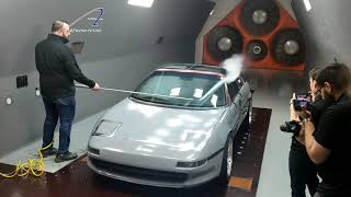 SW20 MR2 Wind Tunnel Flow Visualization