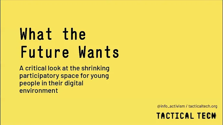 What the Future Wants  a critical look at digital ...