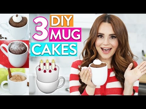 3 EASY DIY MUG CAKES!