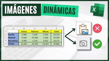 Cómo crear imágenes dinámicas en Excel 📷 - Comando cámara