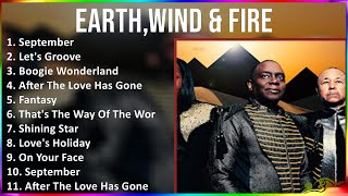 Earth,Wind & Fire 2024 MIX Playlist  September, Let's Groove, Boogie Wonderland, After The Love...