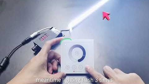 Pair code Between LED dimmer T2 and single zone wall panel remote control--HX-WP86-DIM-2.4G