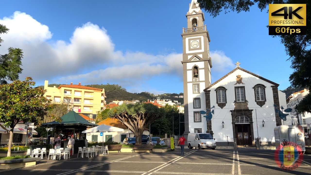 MADEIRA🦶 Morning espresso in Canico 💢4K 60fps 🌈HDR 🎧Live Sounds #virtualmadeira